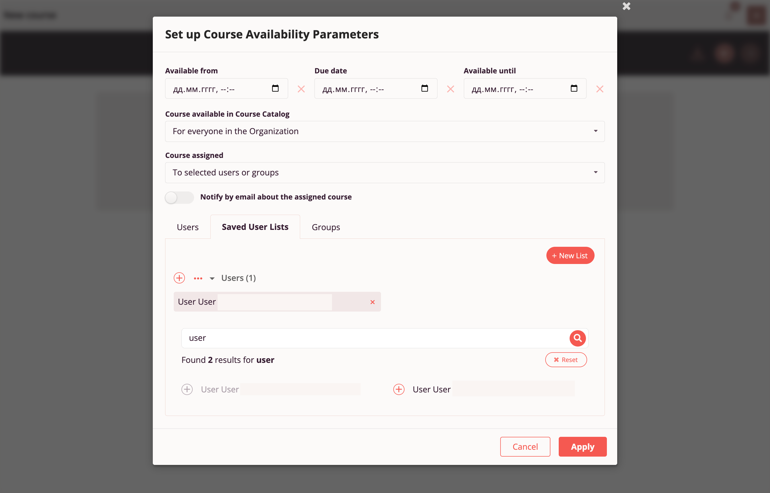 Course Assignment — Employee List Added