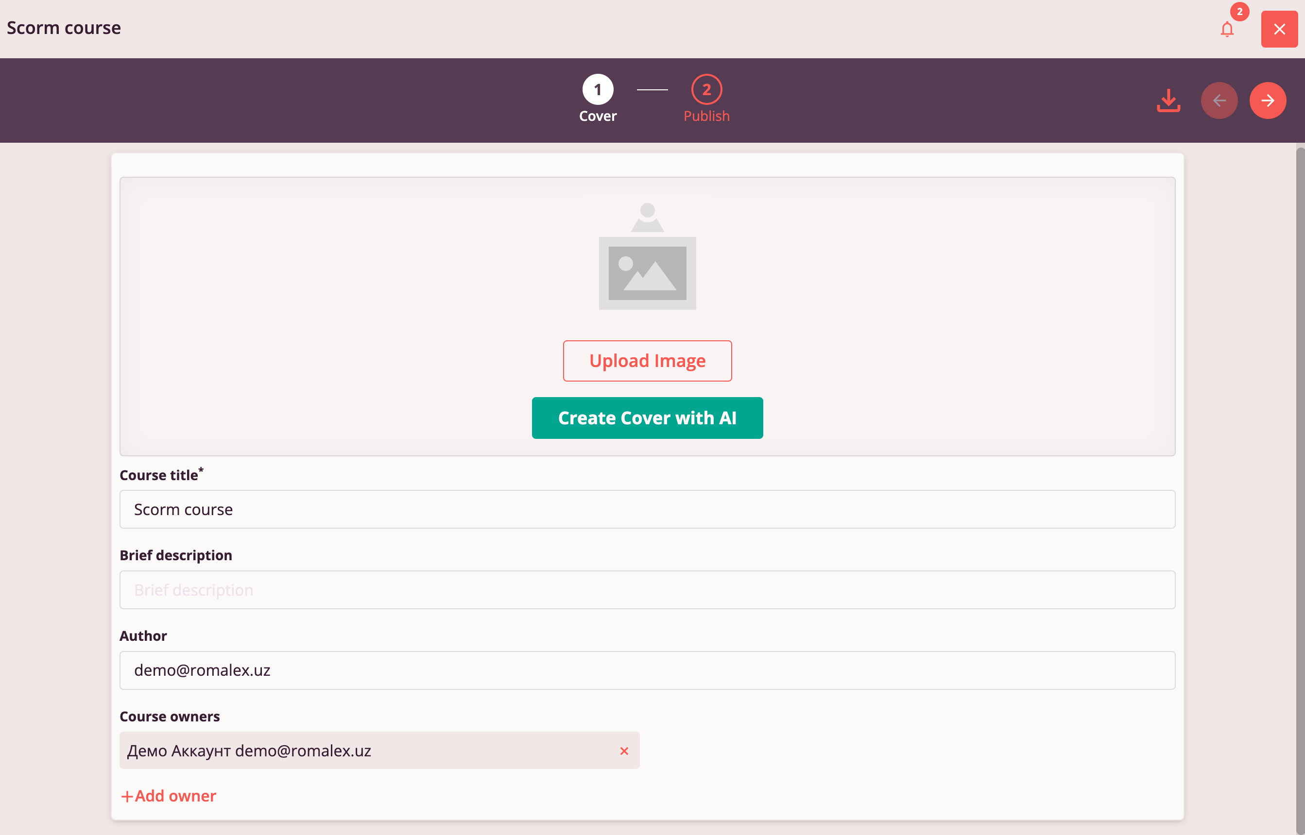 Editing a SCORM Course