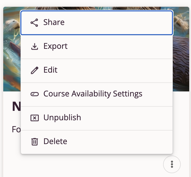 Published Course Operations