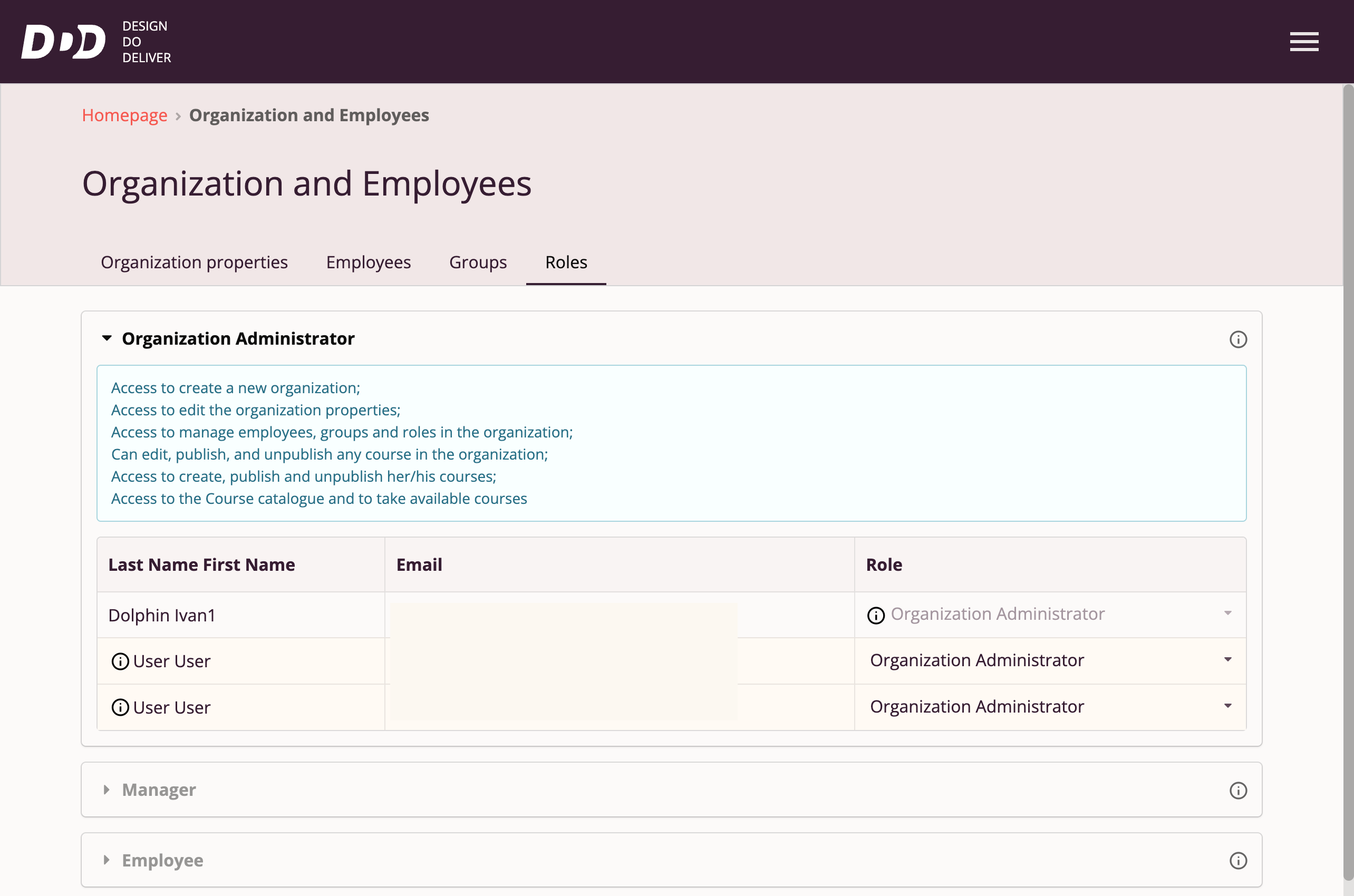 Employee Roles