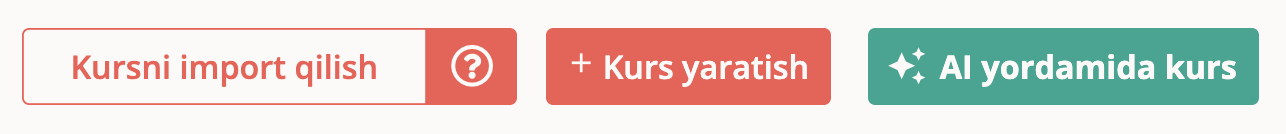 Kurs yaratish