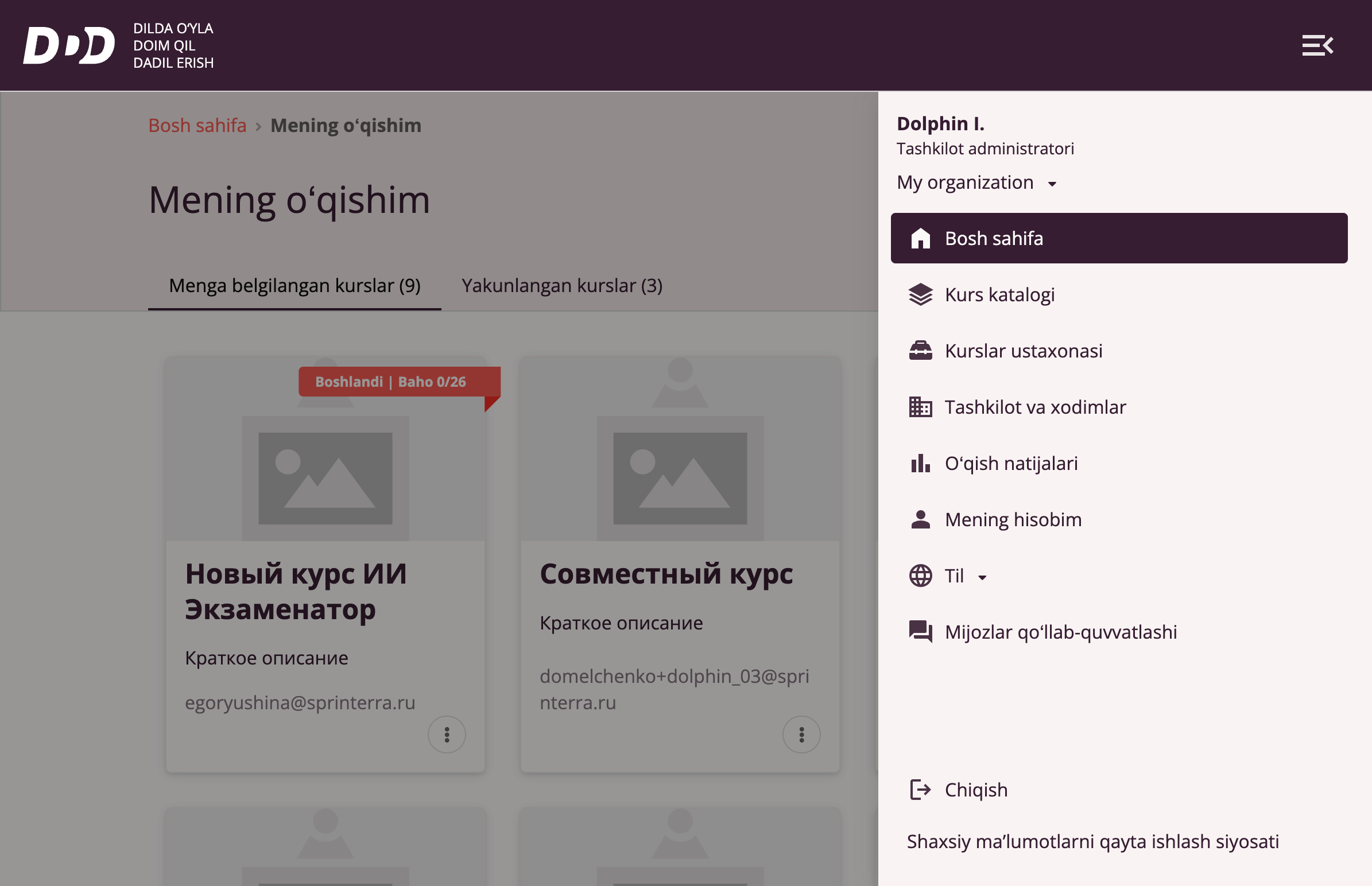 Asosiy menyu